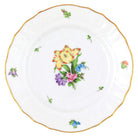 Hand-painted Herend Printemps Bread and Butter Plate in fine porcelain, 6in D,, Motif 6, on a white background