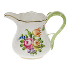 Hand-painted Herend Printemps Creamer in fine porcelain, (4 OZ) 3.25in H, on a white background