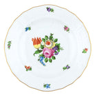 Hand-painted Herend Printemps Dessert Plate in fine porcelain, 8.25in D,, Motif 1, on a white background
