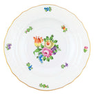 Hand-painted Herend Printemps Salad Plate in fine porcelain, 7.5in D,, Motif 1, on a white background