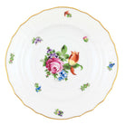 Hand-painted Herend Printemps Salad Plate in fine porcelain, 7.5in D,, Motif 2, on a white background