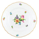 Hand-painted Herend Printemps Salad Plate in fine porcelain, 7.5in D,, Motif 3, on a white background