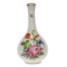 Hand-painted Herend Printemps Small Bud Vase in fine porcelain, 3.5in H, on a white background