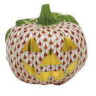 Pumpkin Figurine in hand-painted Rust-Gold porcelain by Herend of Hungary