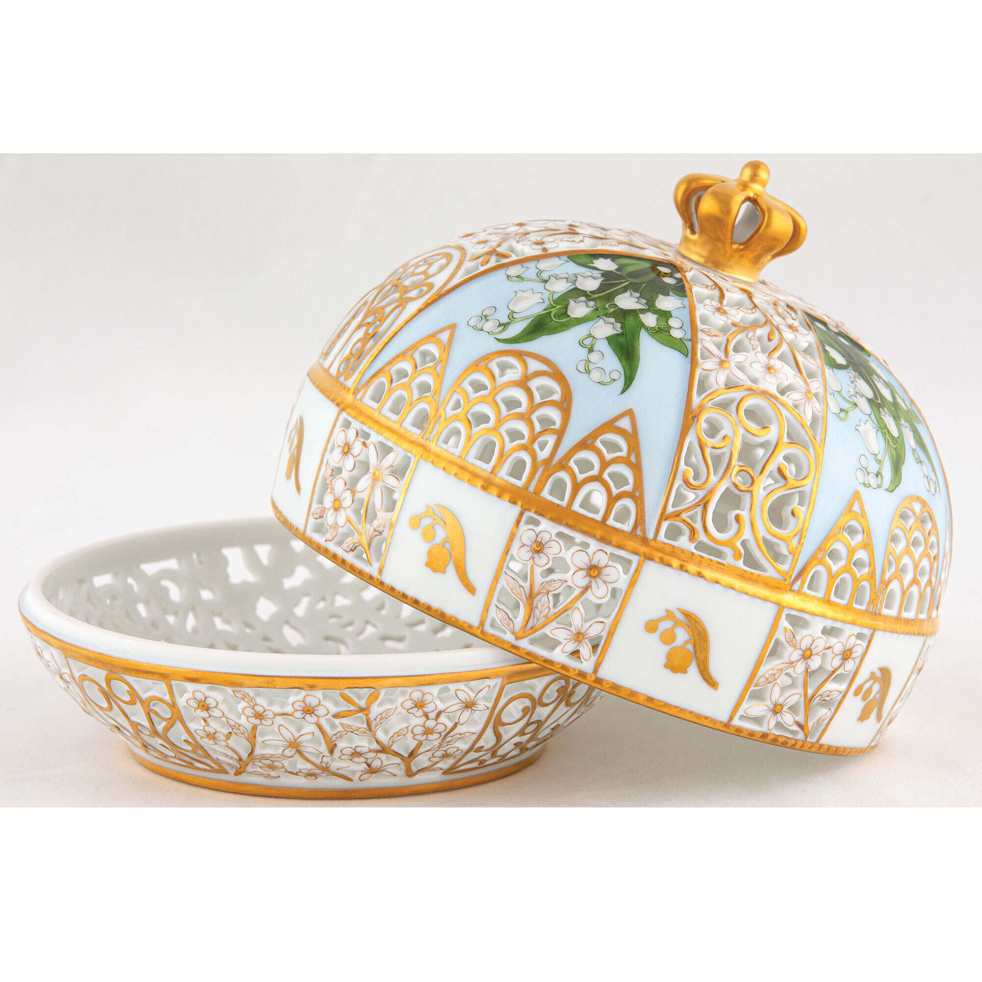 Herend Queen Elizabeth Bonbon Candy Dish — additional view
