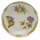 Hand-painted Herend Queen Victoria After Dinner Saucer in fine porcelain, 4.5in D, on a white background