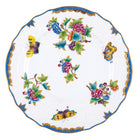 Hand-painted Herend Queen Victoria (Blue) Service Plate Charger & Service Plate in fine porcelain, 11in D, on a white background