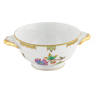 Hand-painted Herend Queen Victoria Bouillon Cup in fine porcelain, on a white background