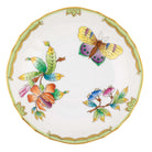 Hand-painted Herend Queen Victoria Canton Saucer in fine porcelain, 5.5in D, on a white background