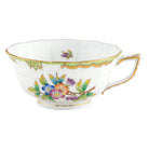 Hand-painted Herend Queen Victoria Tea Cup Cup & Saucer Set in fine porcelain, on a white background