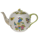 Herend Queen Victoria Tea Pot with Rose Teapot, alternate view
