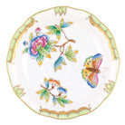 Hand-painted Herend Queen Victoria Tea Saucer Cup & Saucer Set in fine porcelain, 6in D, on a white background