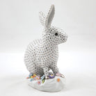 Herend Rabbit with Applied Flowers Figurine — additional view