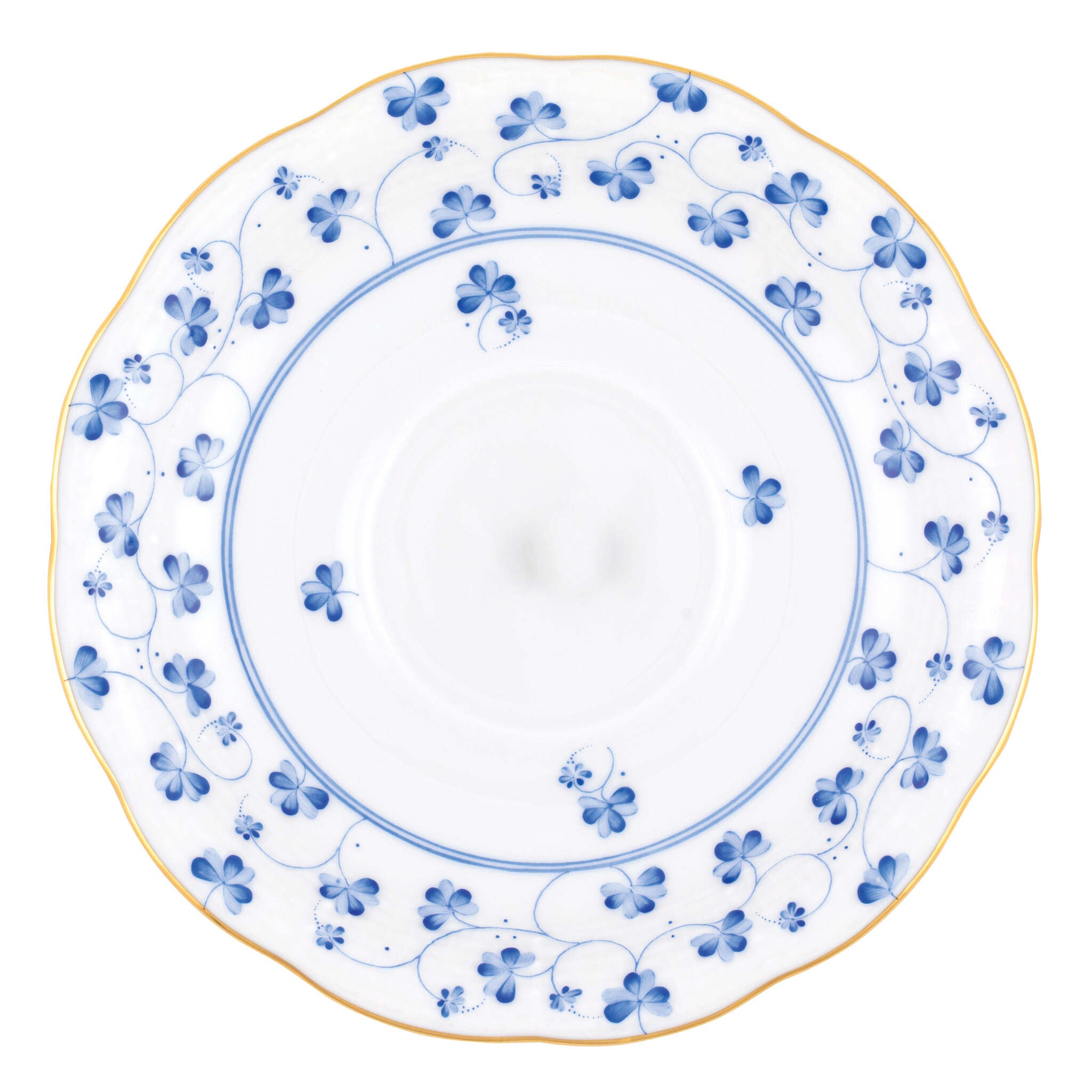 Hand-painted Herend Rachael Tea Saucer Cup & Saucer Set in fine porcelain, 6in D, on a white background