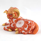 Herend Ram Figurine – Chrysanthemum, alternate view