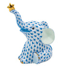 Herend Reach For the Stars Figurine porcelain figurine painted in the Blue fishnet pattern