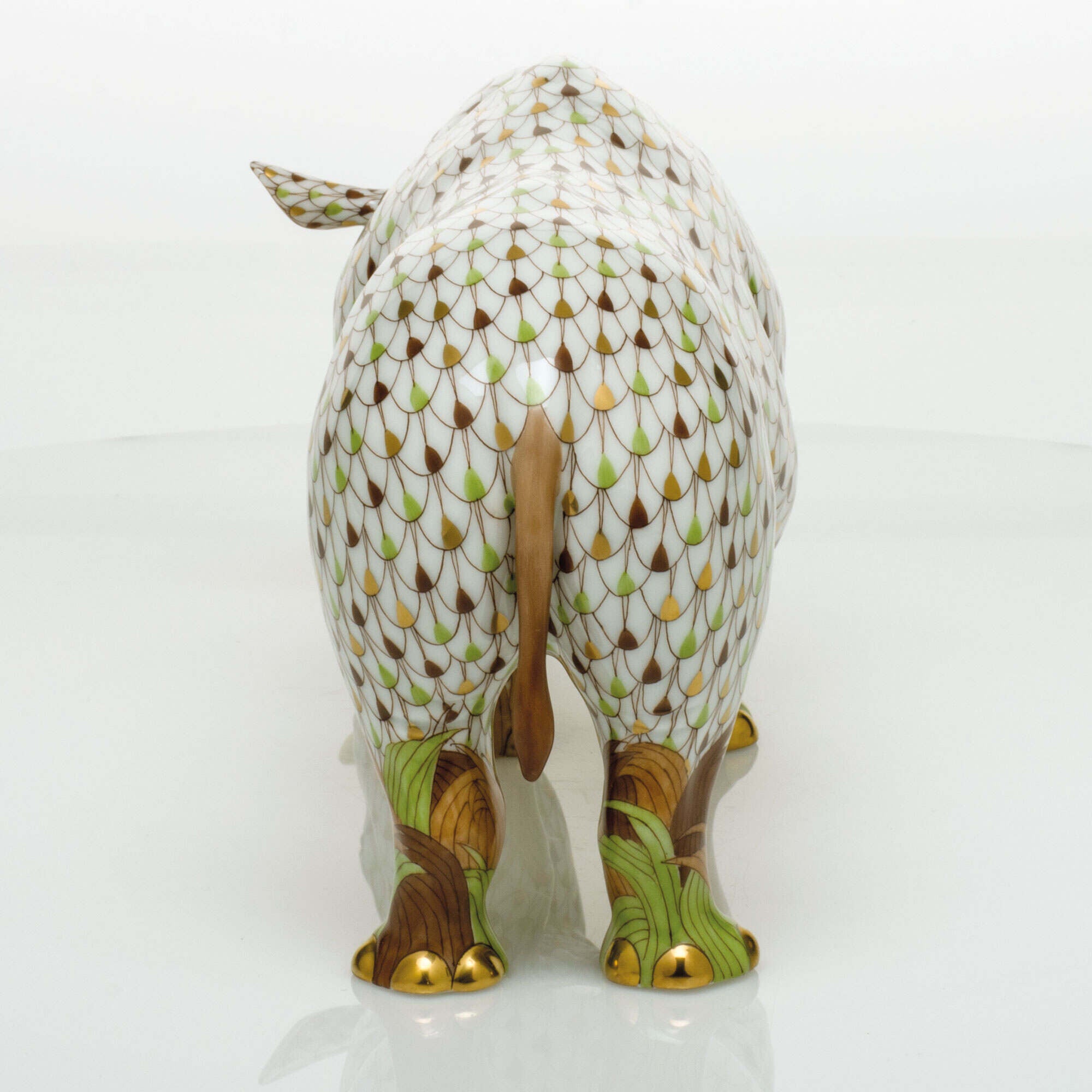 Herend Rhinoceros Figurine — additional view