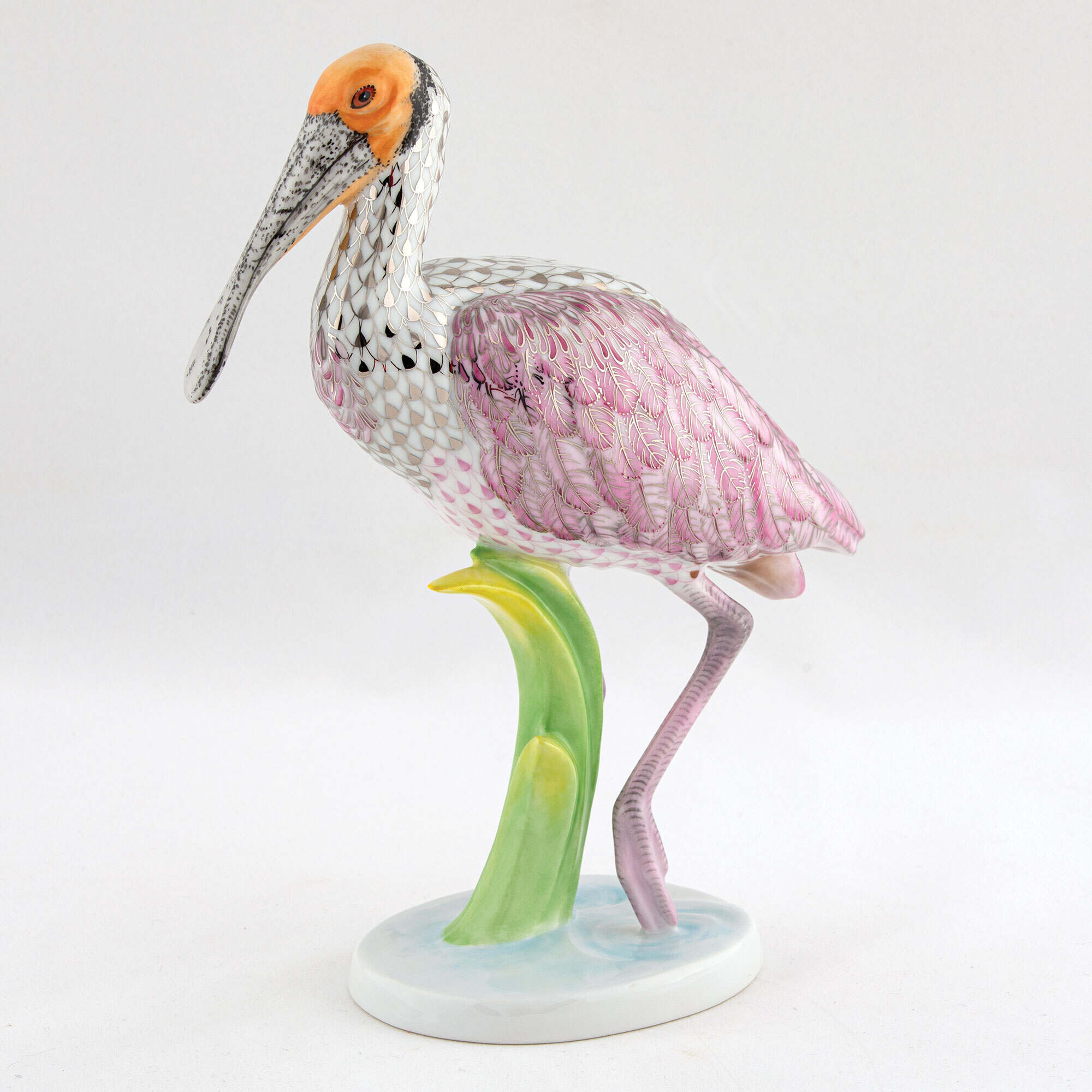 Herend Roseate Spoonbill Figurine — additional view
