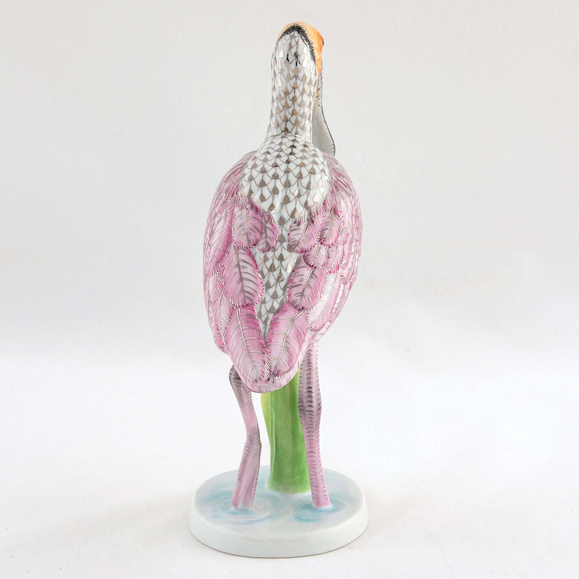 Herend Roseate Spoonbill Figurine — additional view