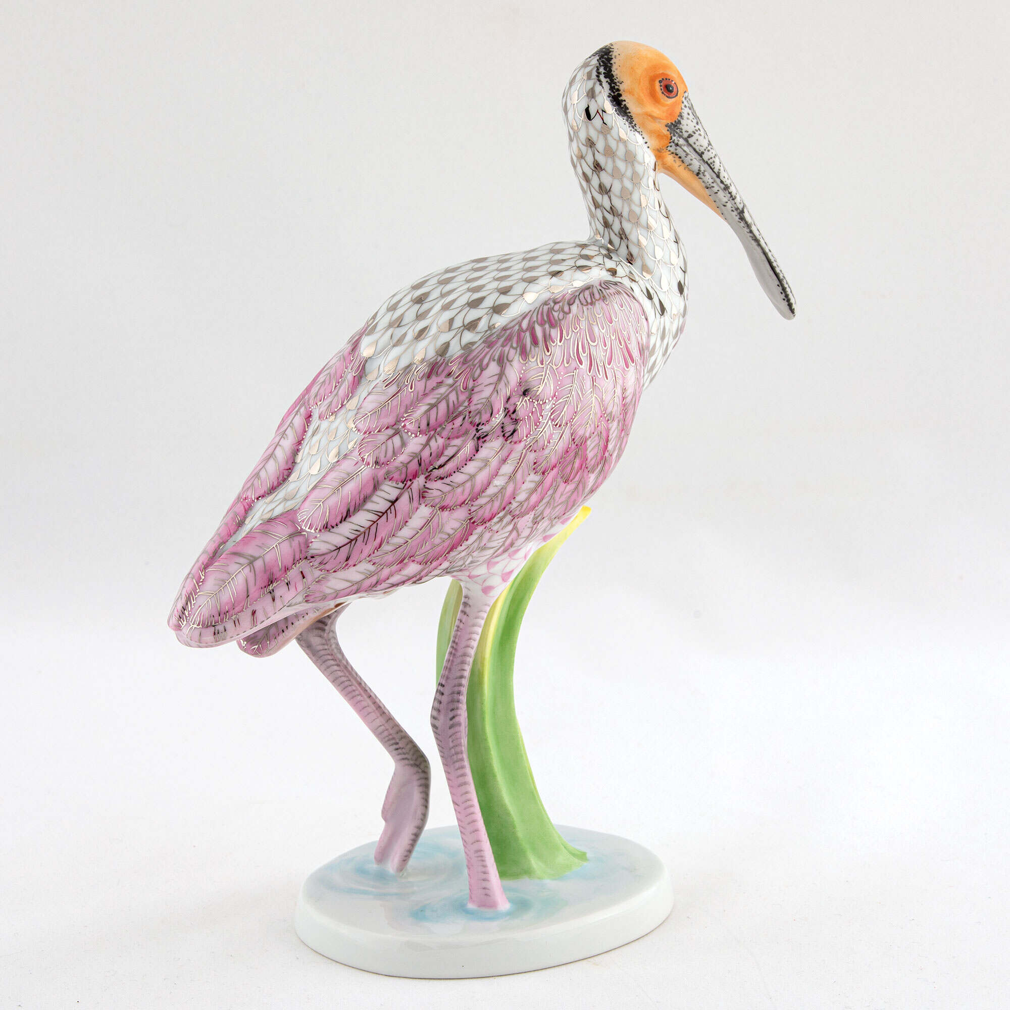 Herend Roseate Spoonbill Figurine — additional view