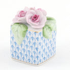 Herend Roses in Vase Figurine – Blue, alternate view
