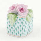 Herend Roses in Vase Figurine – Green, alternate view