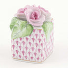 Herend Roses in Vase Figurine – Raspberry, alternate view