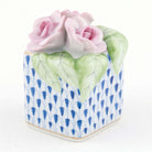 Herend Roses in Vase Figurine – Sapphire, alternate view