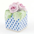 Herend Roses in Vase Figurine – Sapphire, alternate view