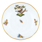 Hand-painted Herend Rothschild Bird After Dinner Saucer - Motif 01 in fine porcelain, 4.5in D, on a white background