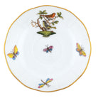 Hand-painted Herend Rothschild Bird After Dinner Saucer - Motif 03 in fine porcelain, 4.5in D, on a white background