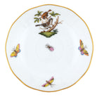 Hand-painted Herend Rothschild Bird After Dinner Saucer - Motif 04 in fine porcelain, 4.5in D, on a white background
