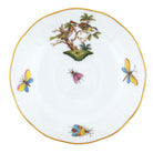 Hand-painted Herend Rothschild Bird After Dinner Saucer - Motif 11 in fine porcelain, 4.5in D, on a white background