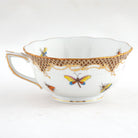 Herend Rothschild Bird Brown Border Tea Cup Cup & Saucer Set, alternate view