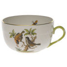 Hand-painted Herend Rothschild Bird Canton Cup Teacup in fine porcelain,, Motif 12, on a white background