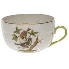 Hand-painted Herend Rothschild Bird Canton Cup Teacup in fine porcelain,, Motif 4, on a white background