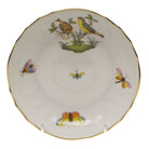 Hand-painted Herend Rothschild Bird Canton Saucer in fine porcelain, 5.5in D,, Motif 7, on a white background
