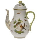 Herend Rothschild Bird Coffee Pot with Rose Coffeepot, alternate view