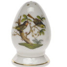 Hand-painted Herend Rothschild Bird Salt Shaker Multi Hole Salt & Pepper Shaker Set in fine porcelain, 2.5in H, on a white background