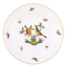 Hand-painted Herend Rothschild Bird Service Plate in fine porcelain, 11in D,, Motif 7, on a white background