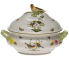 Herend Rothschild Bird Tureen with Bird, alternate view