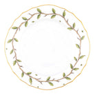 Hand-painted Herend Rothschild Garden Bread and Butter Plate in fine porcelain, 6in D, on a white background
