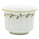 Hand-painted Herend Rothschild Garden Mini Cachepot in fine porcelain, 4.5in L X 4.5in H, on a white background