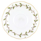 Hand-painted Herend Rothschild Garden Tea Saucer Cup & Saucer Set in fine porcelain, 6in D, on a white background