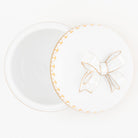 Herend Round Box with Bow – Butterscotch, alternate view