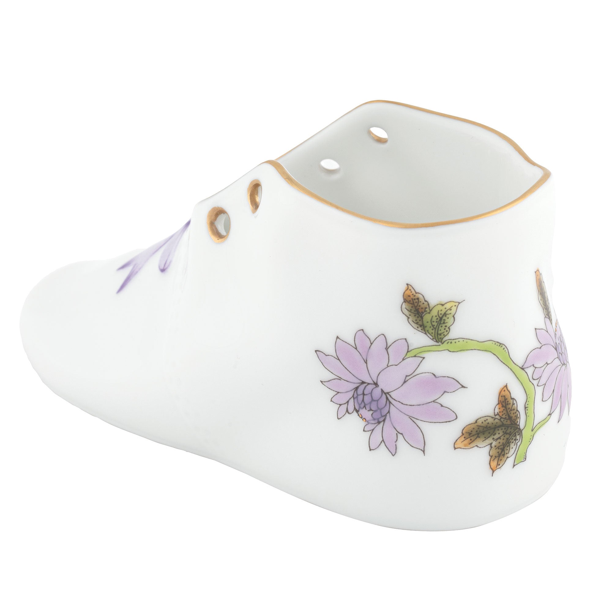 Herend Royal Garden Flowers Baby Shoe Baby Keepsake — additional view