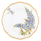 Hand-painted Herend Salad Plate in Multicolor (11) fishnet porcelain on a white background