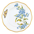 Hand-painted Herend Salad Plate in Multicolor (12) fishnet porcelain on a white background
