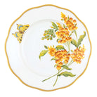 Herend Salad Plate porcelain figurine painted in the Multicolor (9) fishnet pattern