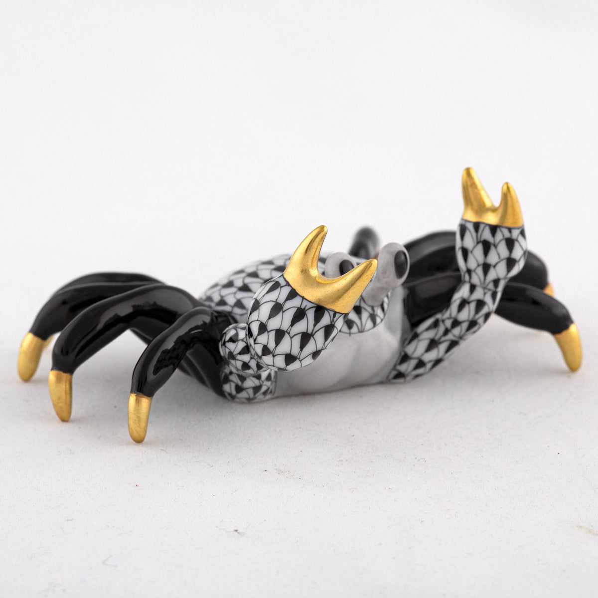 Herend Sand Crab Figurine – Black, alternate view